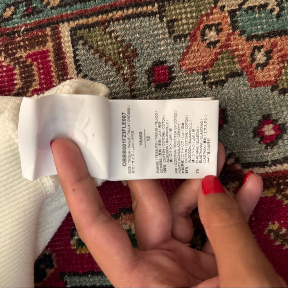 Off-White Cream Hoodie with Multicolor Logo - Picture 5 of 8